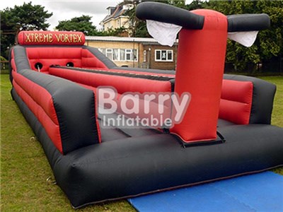 Cheap Price Commercial 2 Lane Red Color Inflatable Bungee Run For Kids BY-IG-022